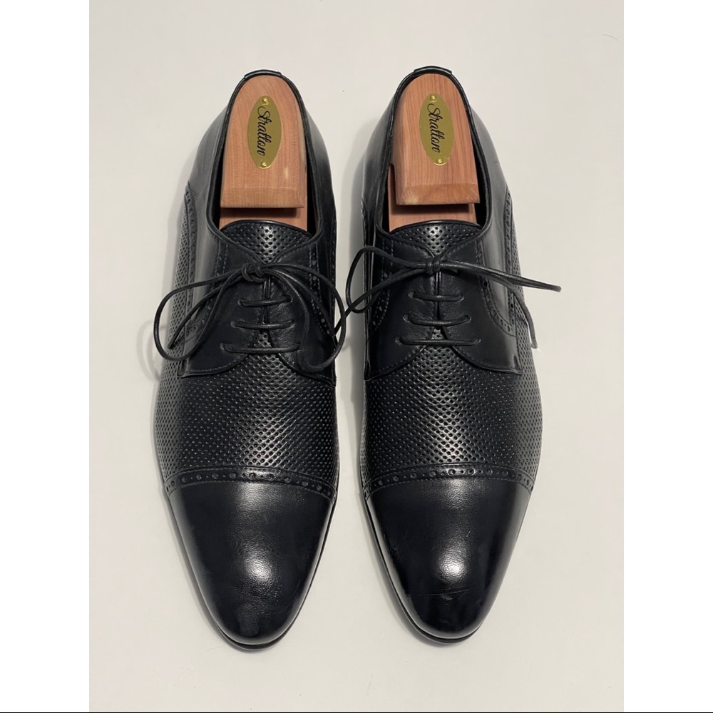 Barrett 8D Black Oxford Dress Shoes Italian Leather, never used.